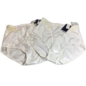 2 Donna Loren Shapewear XL Underwear Cream Lace White NWT